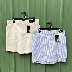 Women’s Lee Skort & Shorts Lightweight Summer 2-Pack Size 14